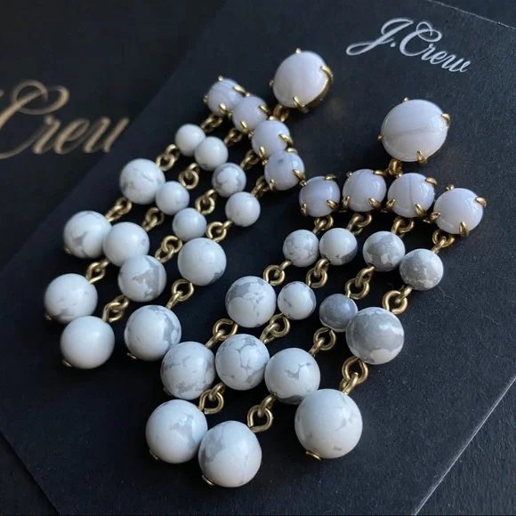 📍New J. Crew Candy dot chandelier earrings - Picture 3 of 5